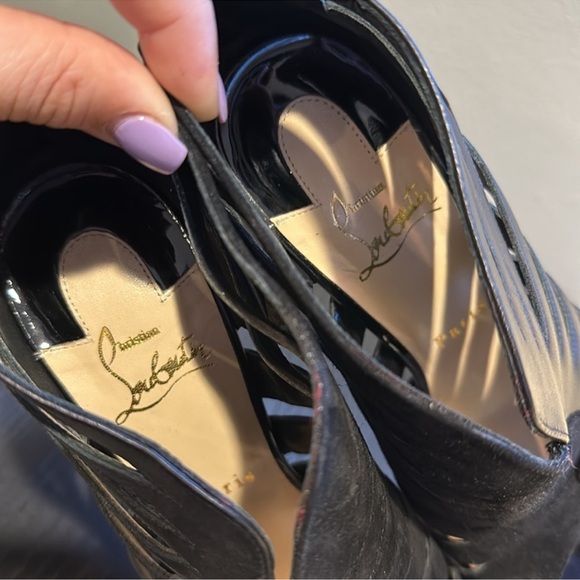 Christian Louboutin open toe booties - Picture 4 of 5